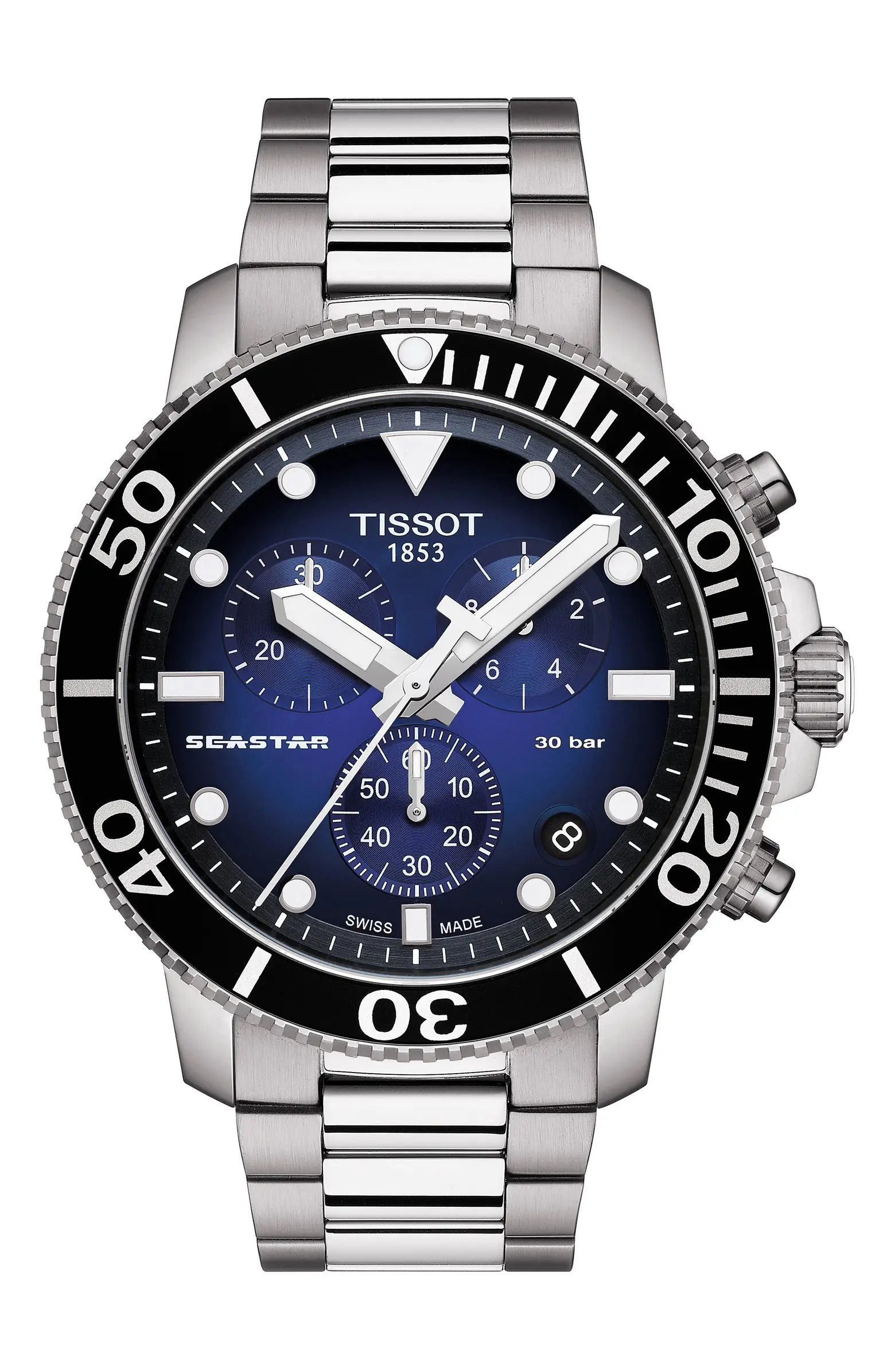 Tissot Seastar 1000 Chronograph Bracelet Watch, 45.5mm | Nordstrom | Nordstrom