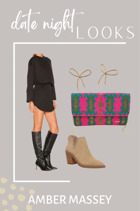 This clutch! The pop of color 😍Love this super simple look. Really versatile little black dress and could be styled casual or dressed up. I’m torn between tall boots or booties.

#LTKstyletip #LTKshoecrush #LTKunder100