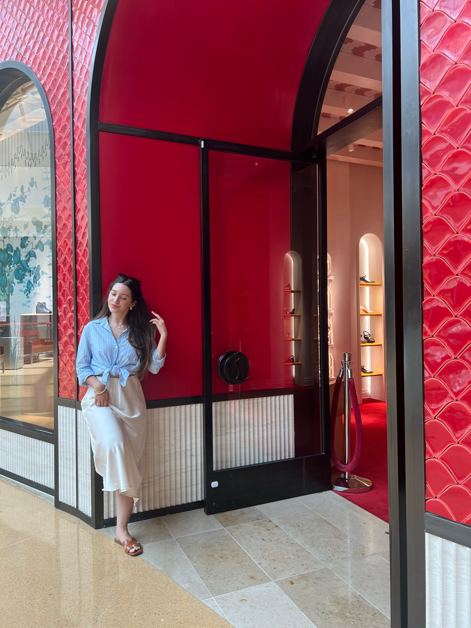 Old money outfit: blue striped button down, cream satin maxi skirt, slip on brown sandals, round cat eye sunglasses, bottega veneta inspired gold teardrop earrings, gold bangle bracelet. Summer classic style, summer old money aesthetic! Xoxo, Lauren

end of summer outfit idea, work wear chic, classic style, old money style, petite style, maxi skirt for petites, button down blouse, dyson airwrap blowout curls, bottega veneta dupes gold teardrop earrings, gold bangle bracelet, pearl bracelet, steven slip on sandals, resort wear chic, classic streetstyle, classic chic, early fall outfit idea, fall outfits for petite, satin skirt, rounded cat eye sunglasses, back to school college outfit ideas #ltkbacktoschool #ltkworkwear #ltkfindsunder100