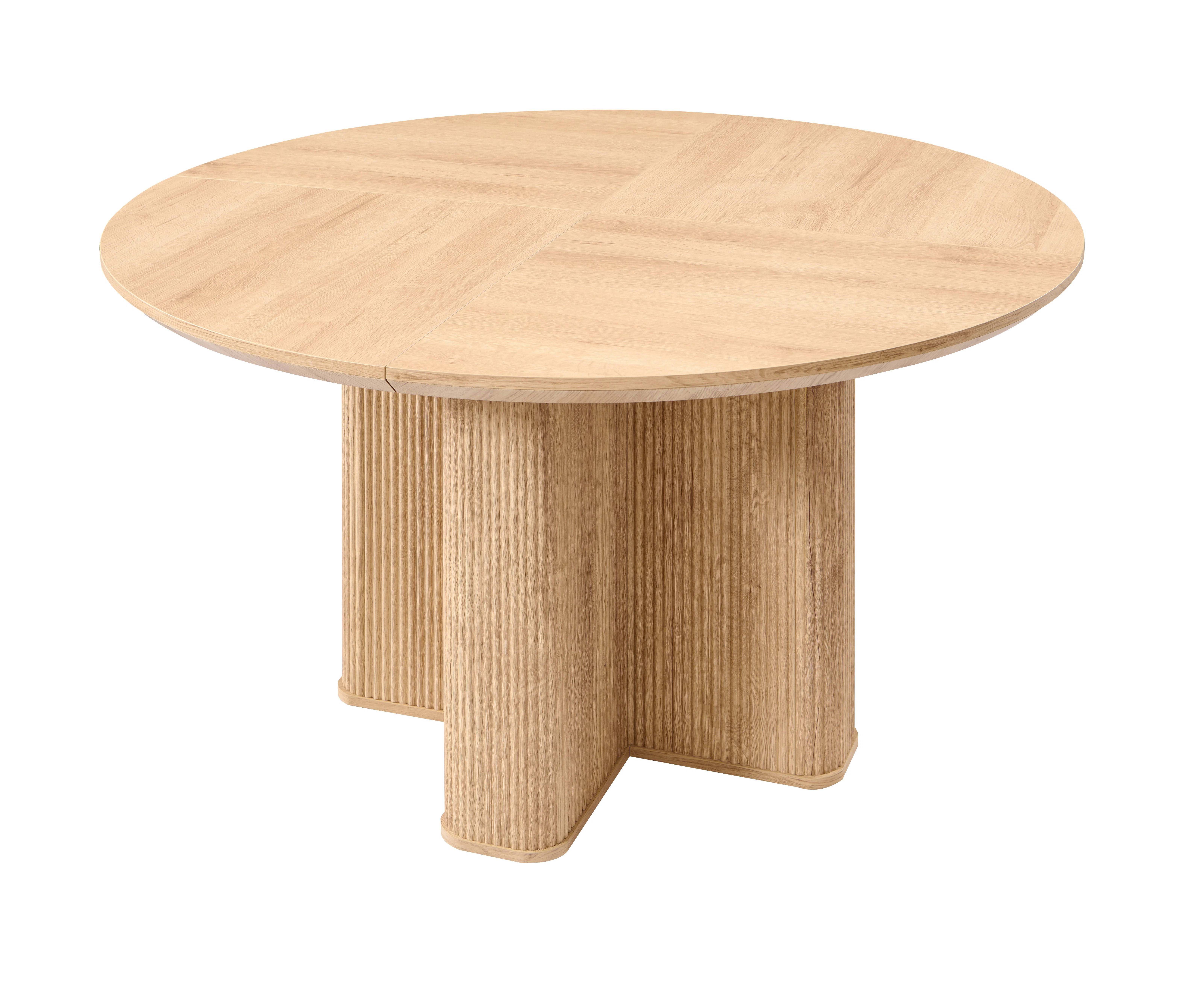 47" Fluted Round Dining Table For 6 With Thickened Edge & Sturdy Pedestal Base | Wayfair North America