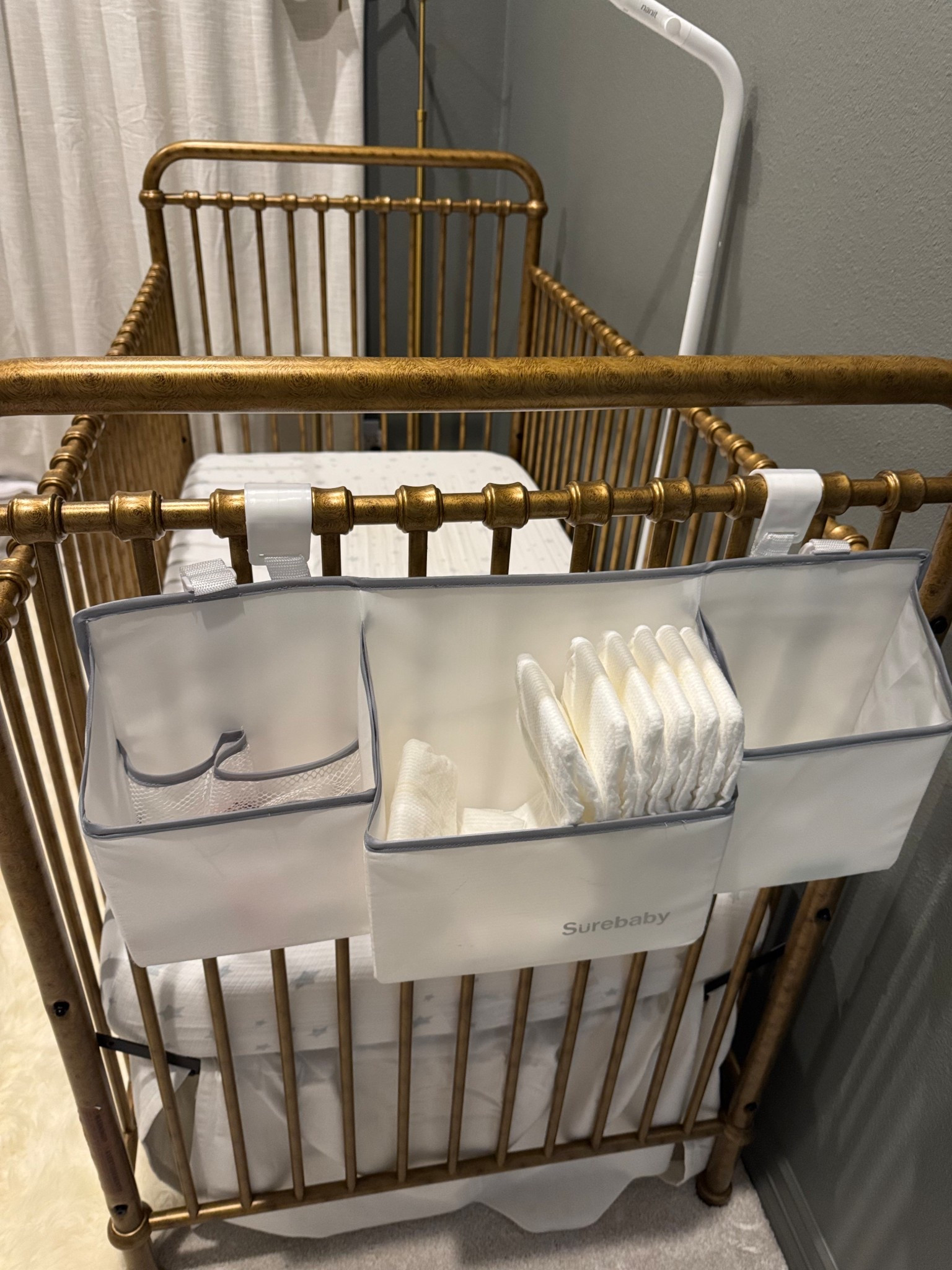 Superior diaper caddy. A must for postpartum & newborn phase. Fits perfect on the Snoo & Halo bassinet (we had both). 

#LTKBump #LTKFamily #LTKBaby
