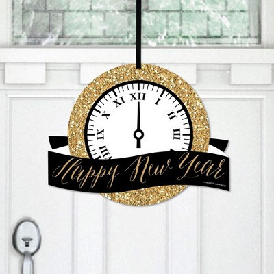Big Dot of Happiness New Year's Eve - Gold - Hanging Porch New Years Eve Party Outdoor Decorations - Front Door Decor - 1 Piece Sign | Target