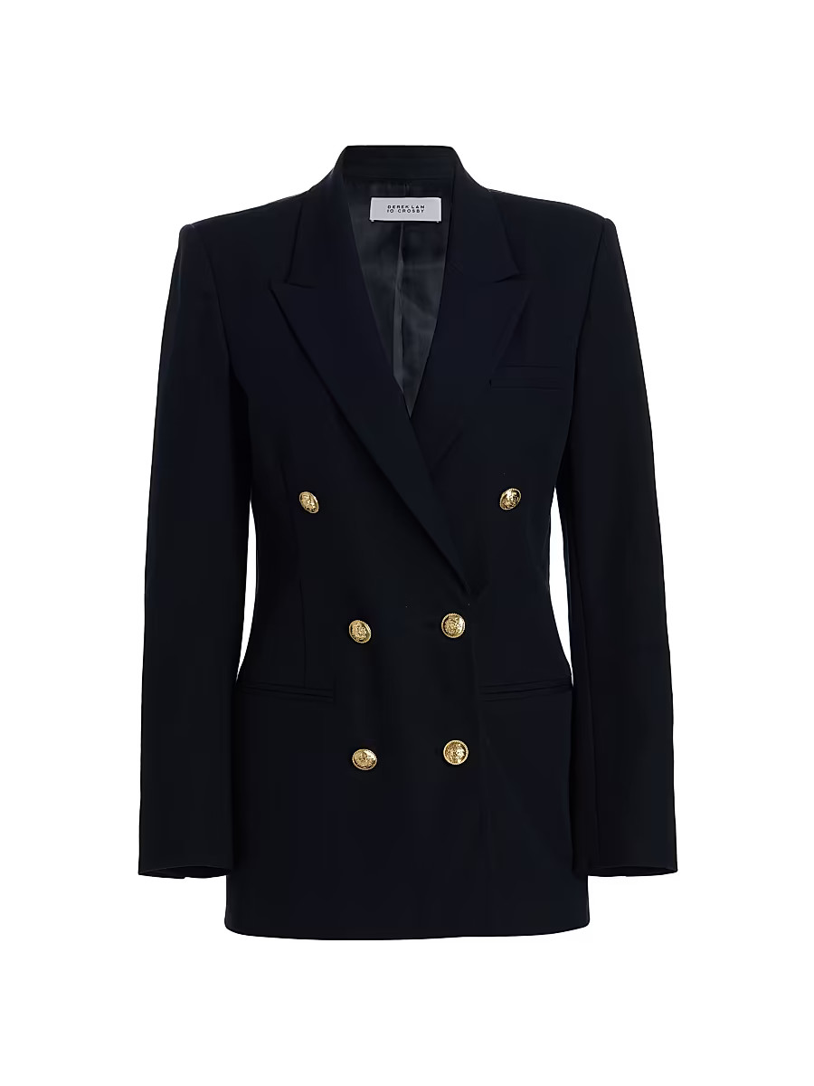 Women's Walter Double-Breasted Jacket - Midnight - Size 2 | Saks Fifth Avenue