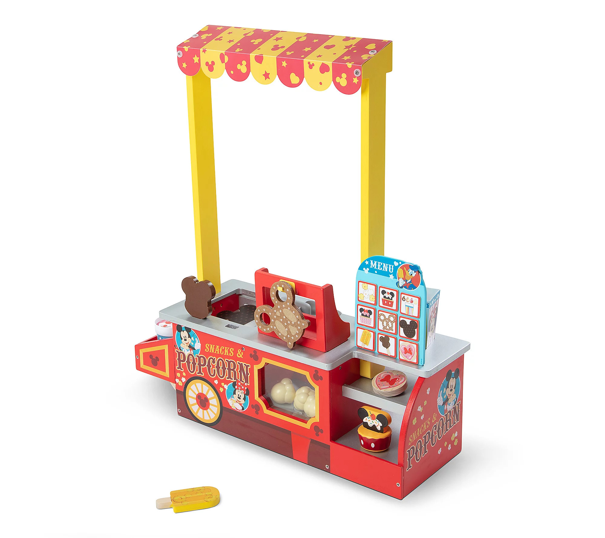 Melissa & Doug Disney Snacks & Popcorn Wooden F ood Counter | QVC