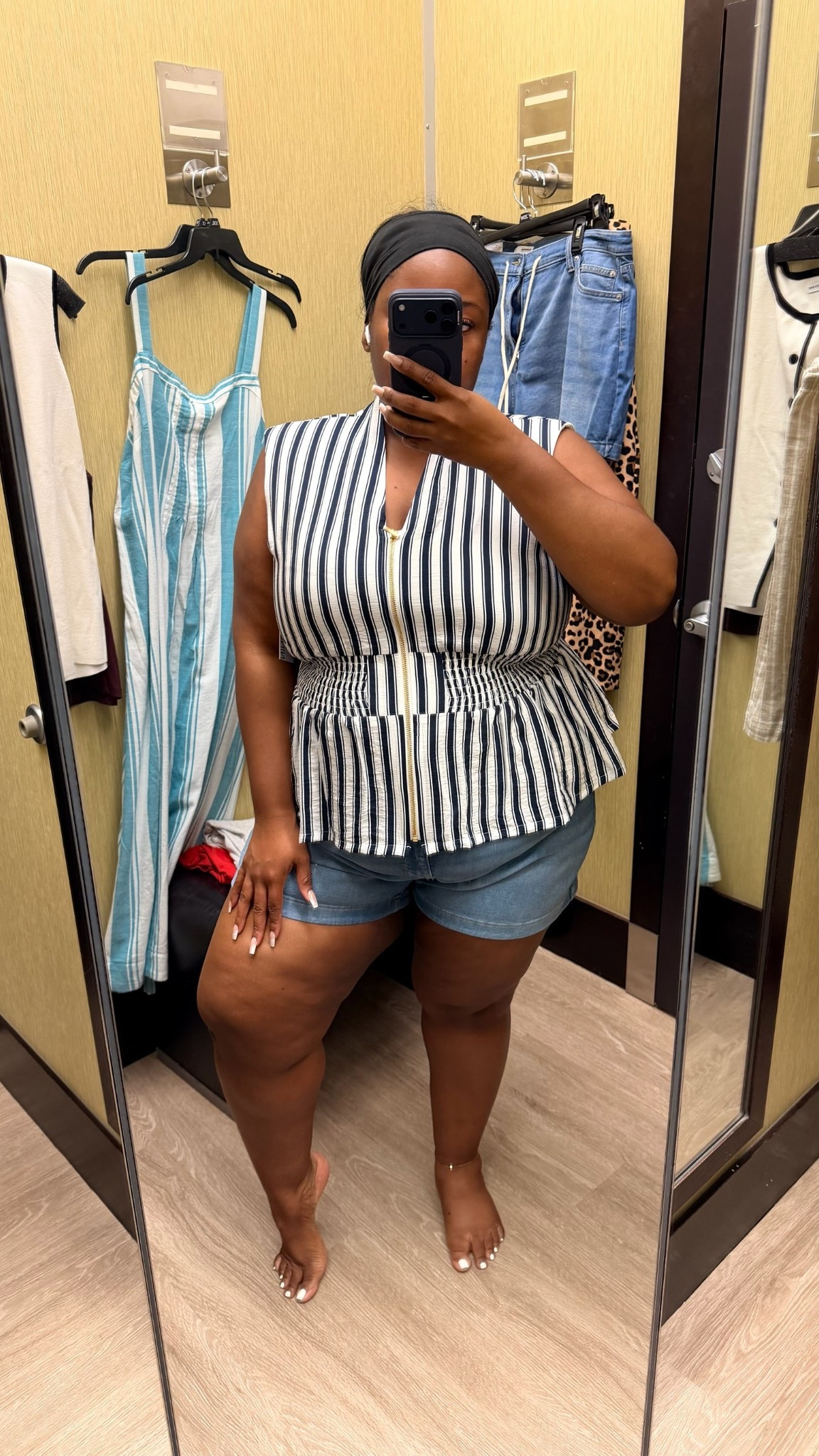 ✨ This @Kohl's Nine West zipper-front top is perfect for summer and is currently under $25! I paired it with the Sonoma Goods For Life mid-rise tie-waist shorts, which are also under $25!

#LTKootd #LTKSaleAlert #LTKPlusSize