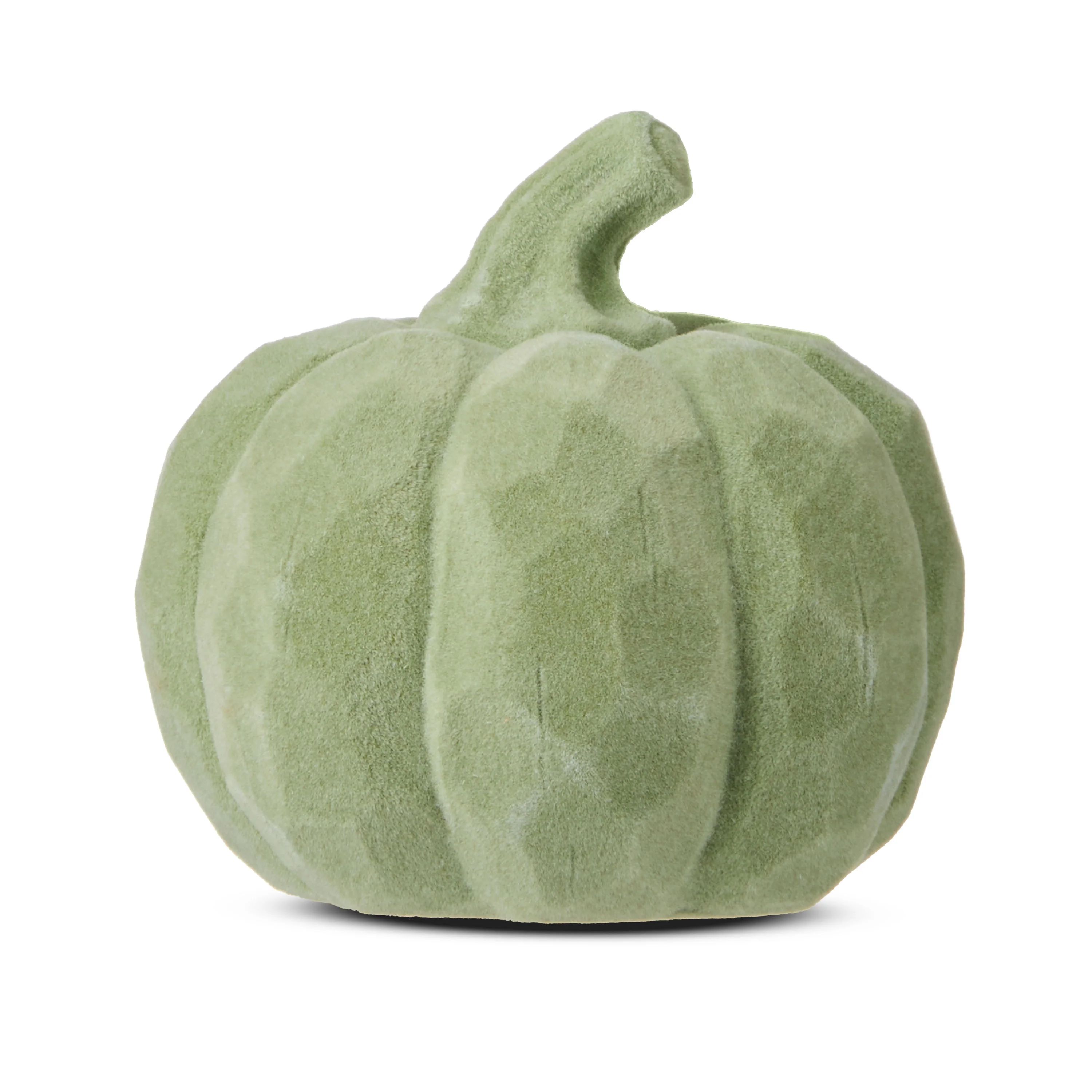 Harvest Sage Green Flocked Pumpkin, 3", by Way To Celebrate | Walmart (US)