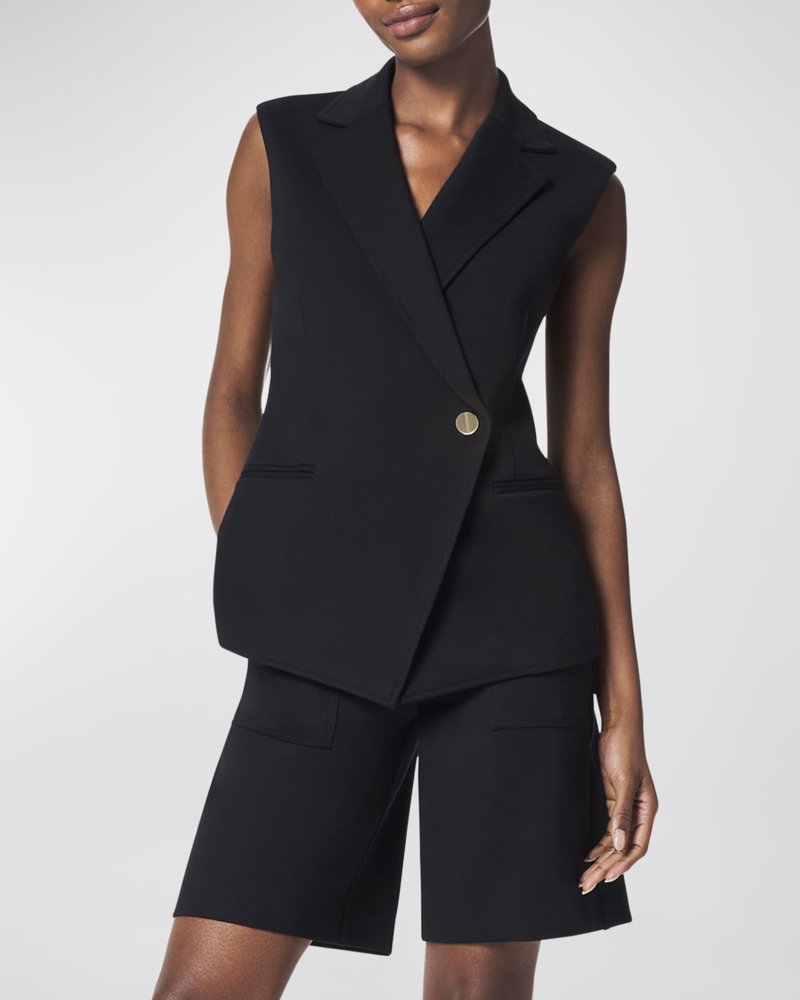 Perfect Asymmetric Tailored Vest | Neiman Marcus