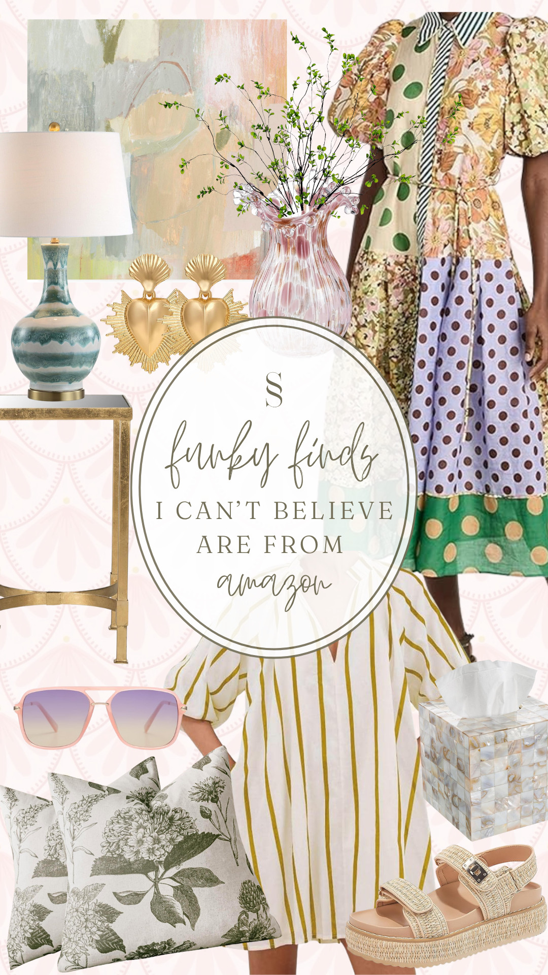 🌷FUNKY AMAZON FINDS🌷
These finds are giving designer energy on an Amazon budget 🤩 From the patchwork dress to the scalloped vase and striped mini, I can’t believe how good these pieces are! Tap to shop all my latest quirky-chic Amazon obsessions 💛

#AmazonFinds #LTKStyle #LTKHome #LTKUnder100 #AmazonFashion #LTKFinds #ColorfulHome #LTKAesthetic #HomeDecor #OOTD #LTKAmazon 

 