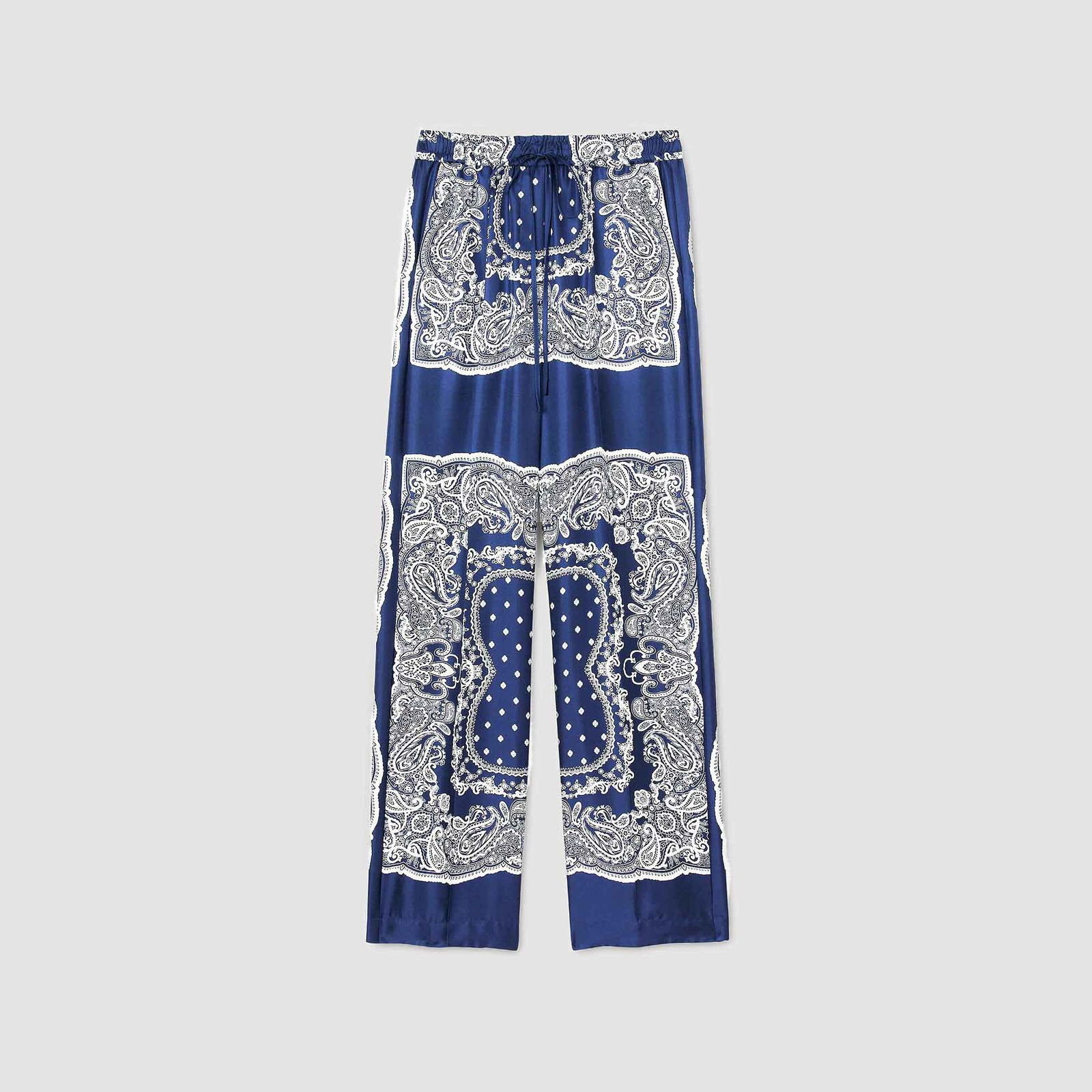 Bandana-print flowy trousers | Sandro US | Sandro-Paris US