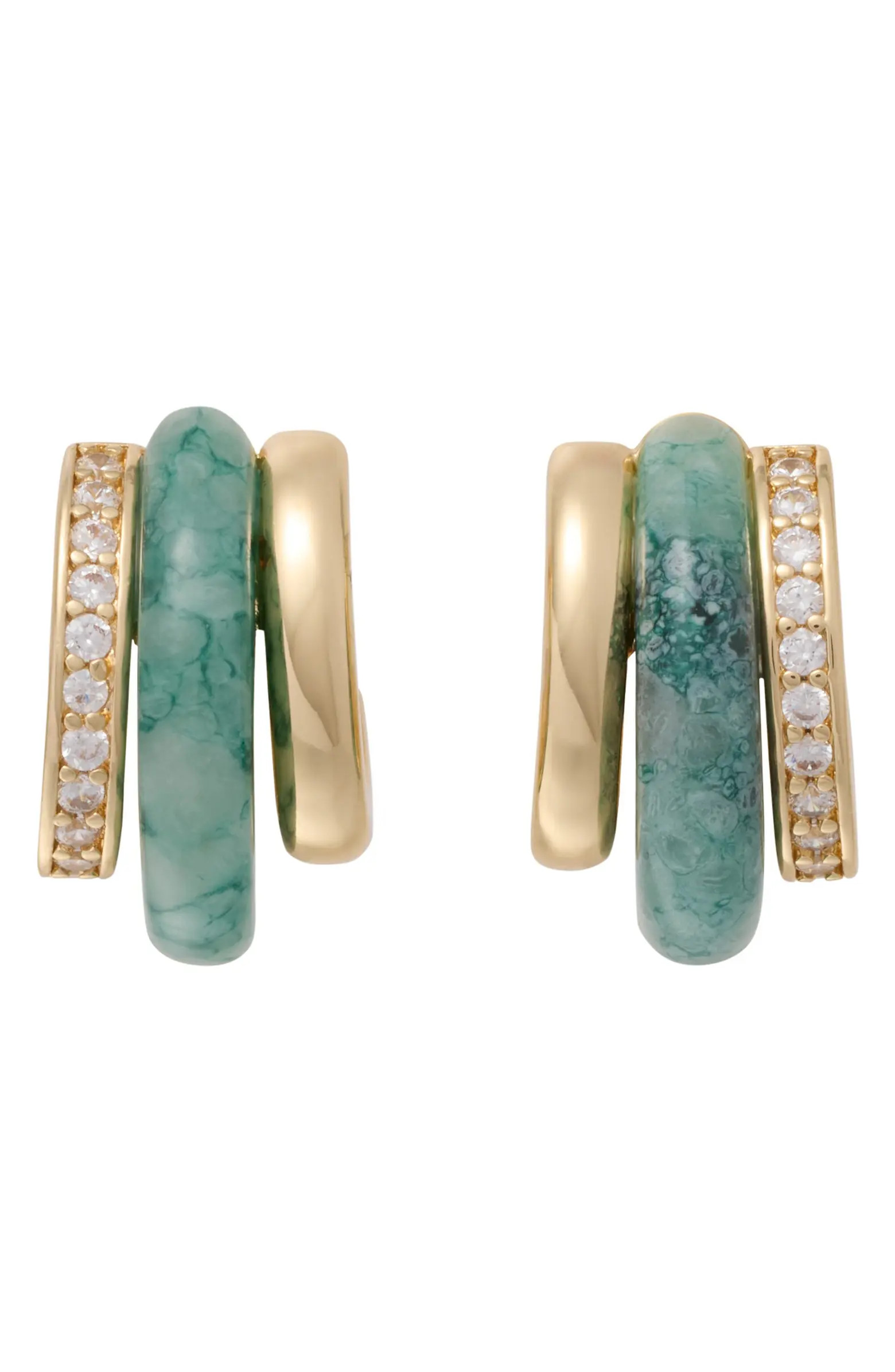 ROXANNE ASSOULIN The Stone Huggie Hoop Earrings | Nordstrom | Nordstrom