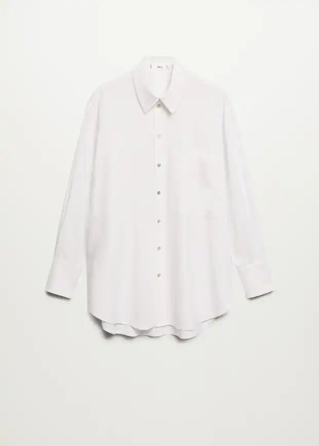 Pocket linen shirt | MANGO (UK)