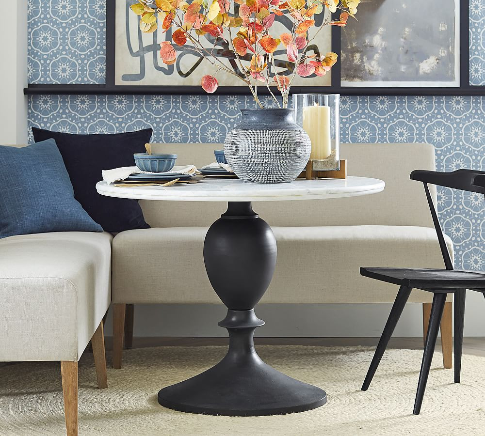 Chapman Round Marble Pedestal Dining Table (39") | Pottery Barn (US)