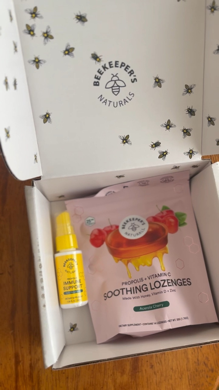 brand new beekeepers naturals product: acerola cherry lozenges with zinc + vitamin D

natural remedies, cold and flu season, cold and flu prevention, throat lozenges, throat spray, immune support, affordable immune support



#LTKxPrimeDay #LTKVideo #LTKSeasonal