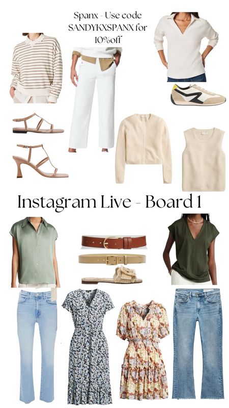 What I shared on Instagram live! 
Board 1 of 2. 

🩷 Your favorites. If they go on sale, you will be notified! Also, tap the bell in the upper corner to follow me! You will receive a notification when I post content to LTK! 
Spring Sale
Spring Outfits
Vacation Outfits 
Spring Wardrobe

#LTKfindsunder100 #LTKover40 #LTKSeasonal