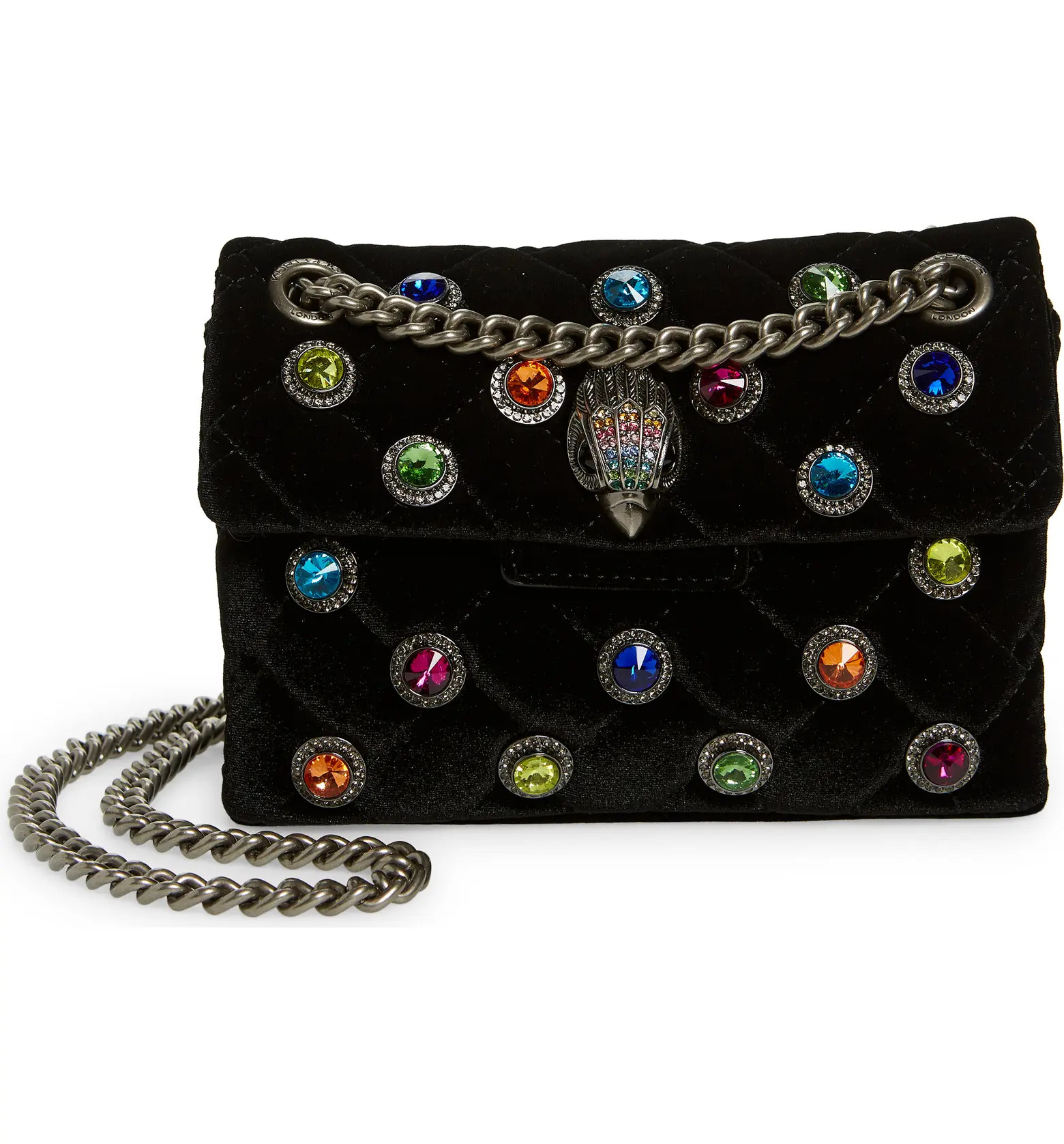 Kurt Geiger London Mini Kensington Velvet Crossbody Bag | Nordstrom | Nordstrom