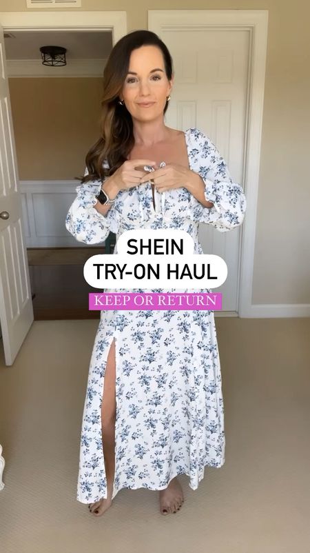 Shein try-on haul ✨ Keep or Return ✨
 
Keeping everything except the light blue romper. I just couldn’t get past the oversized pockets on the chest that weren’t sewed down. 

I sized up in one in both denim shorts and the vests. Dresses fit tts. Most items come in other colors. 

#shein #tryonhaul #summerstyle #outfitideas #casualstyle #outfitideasforyou #affordablefashion #summerfashion #casual #explore #outfitinspo #styleinspo #grwm #30something #springfashion #ltk #denimshorts #shorts 

#LTKstyletip #LTKworkwear #LTKfindsunder50