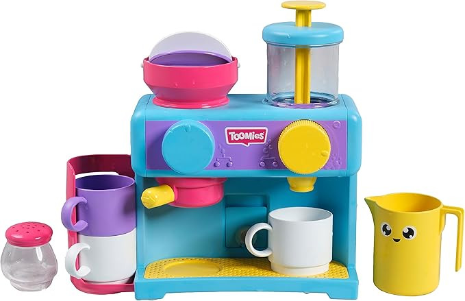 Toomies Bath Barista - Pretend Cafe Baby Bath Toys - Wall Mounted Bubble Bath Play Kitchen Toddle... | Amazon (UK)