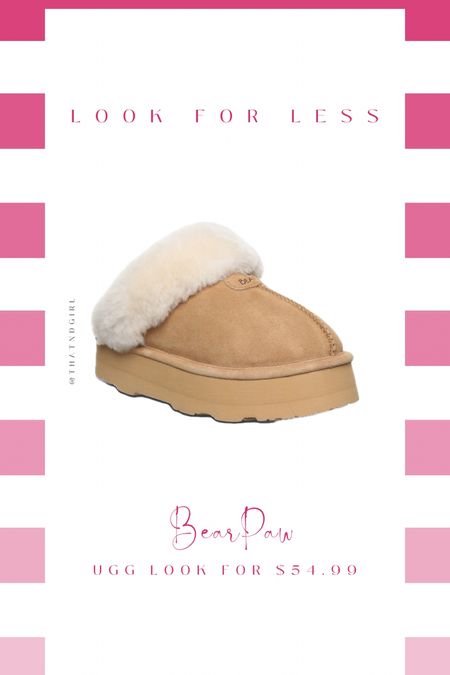 An affordable alternative to the UGG platform slippers are these cute Reto Loki slippers from Bear Paw. They’re under $55 and quality is very comparable  

#LTKCyberWeek #LTKfindsunder100 #LTKGiftGuide