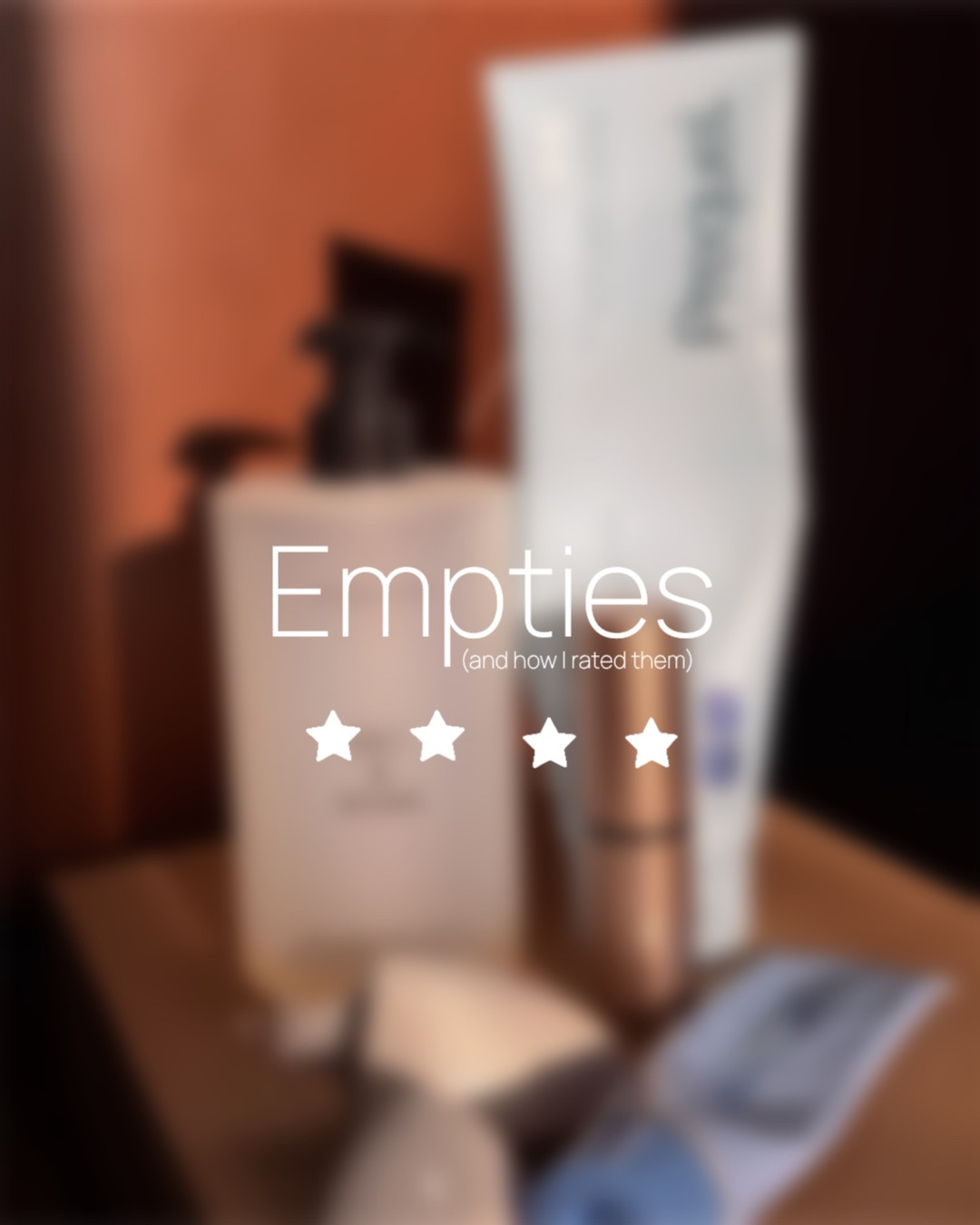 Empties and how I rated them!