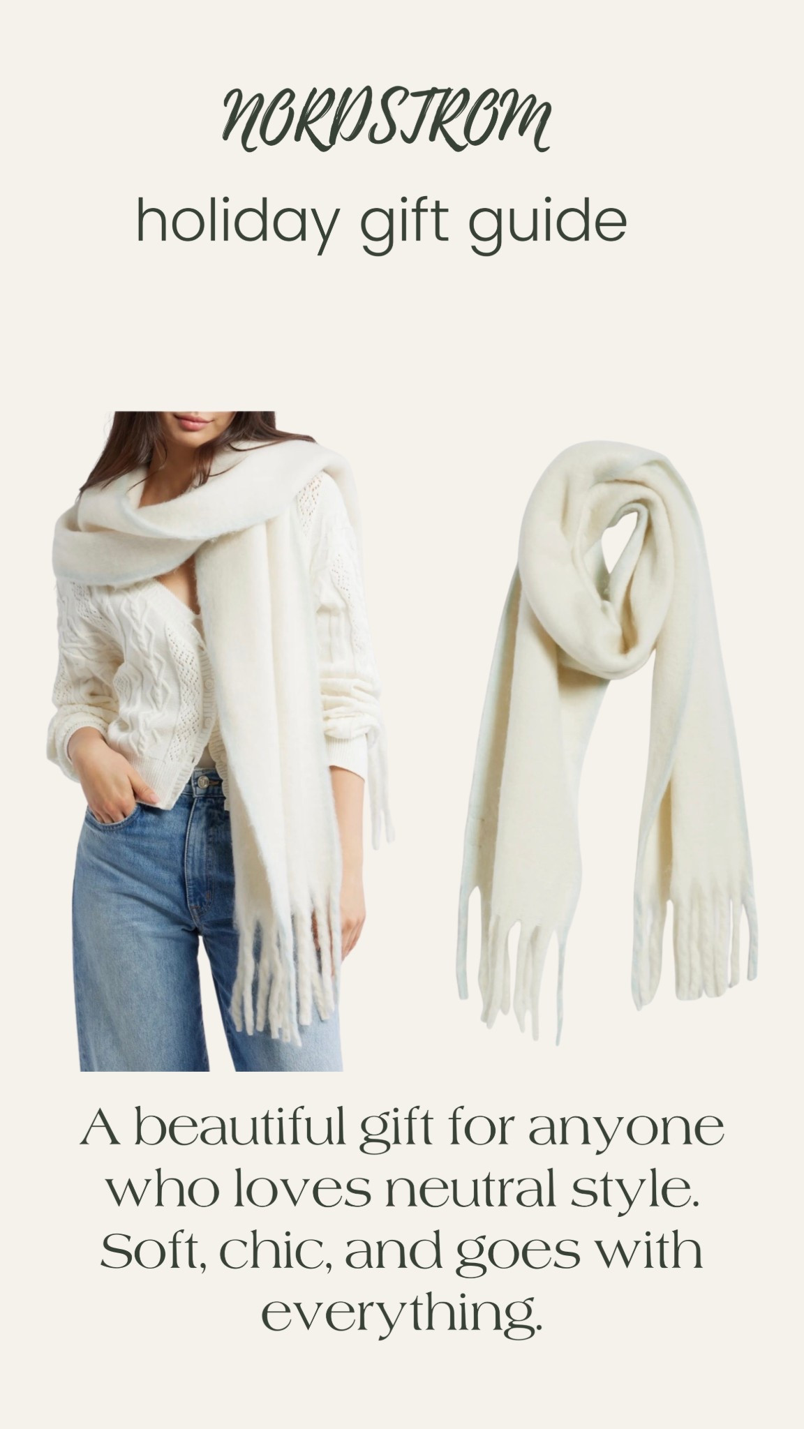The cutest scarf from Free People that any gal would love as a gift! 🎁 

Holiday gift ideas - Scarf - Gift guide - Nordstrom 

#LTKSeasonal #LTKGiftGuide #LTKTravel