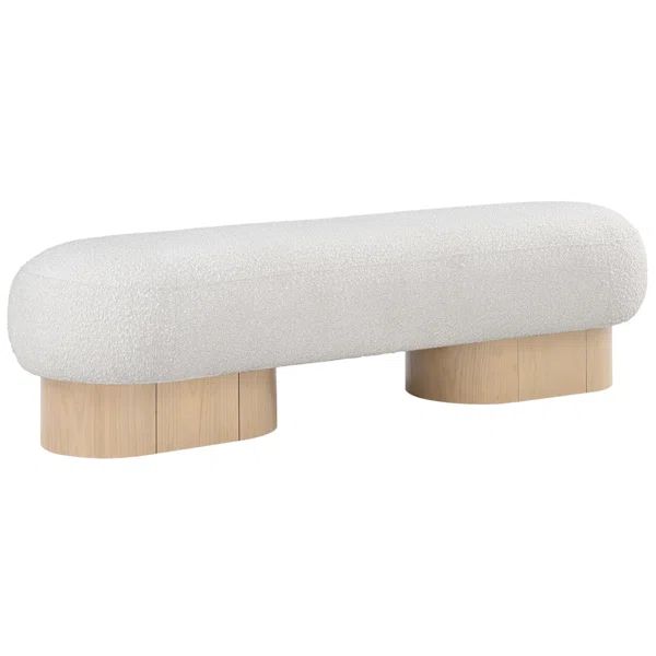 Jacory Boucle Fabric Upholstered Bench | Wayfair North America