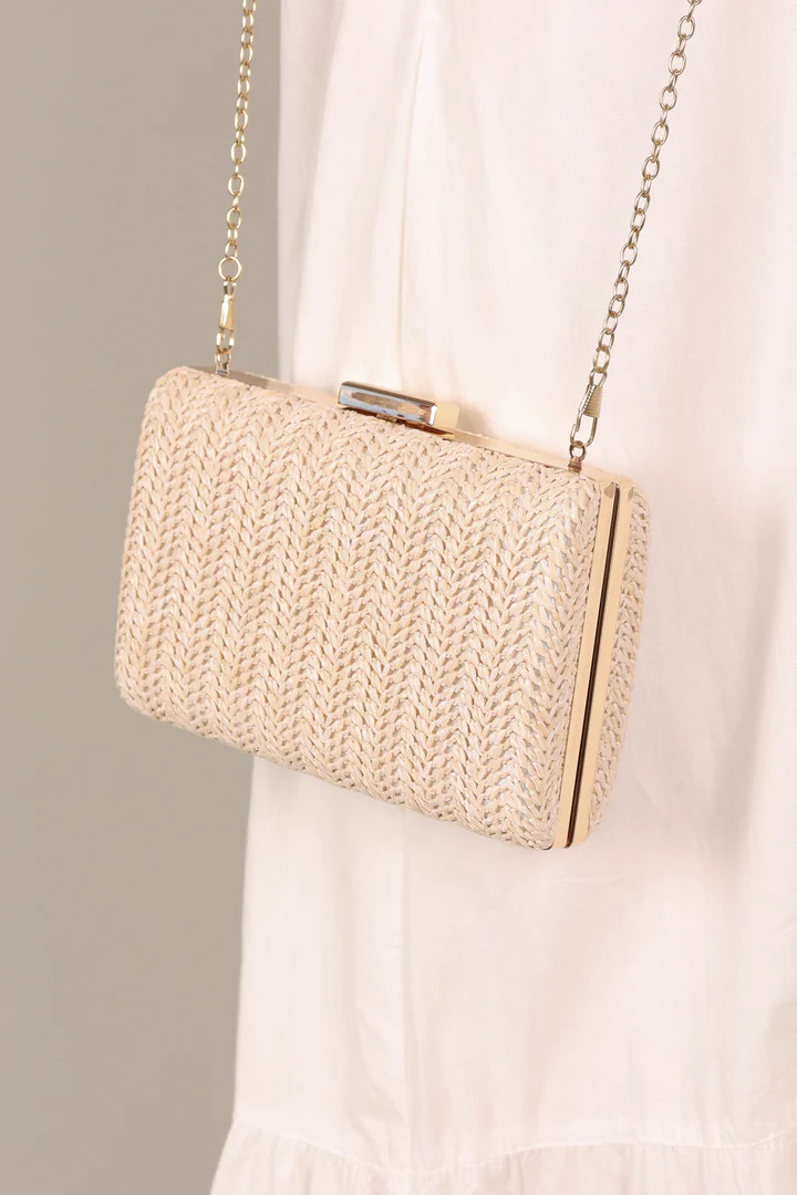 Peyton Straw Clutch - Cream | Petal & Pup (US)