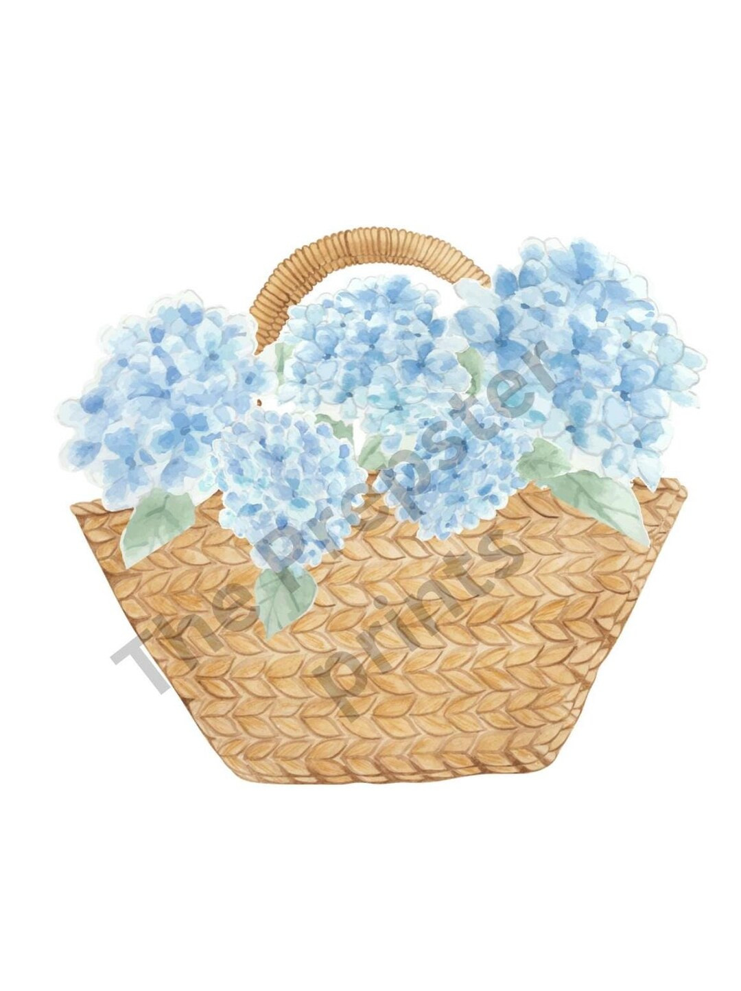 Hydrangea Basket Digital Download - Etsy | Etsy (US)