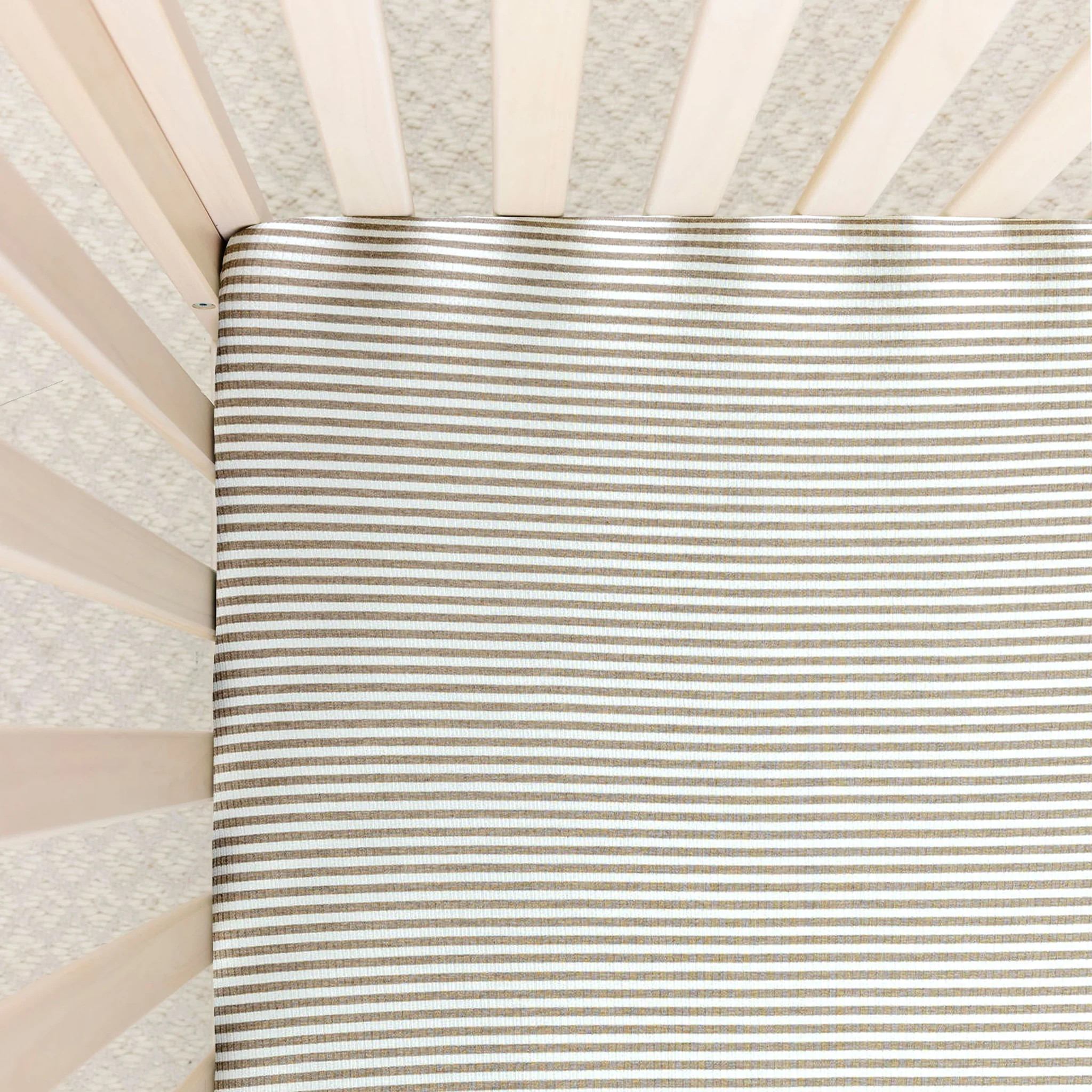 Indy Ribbed Crib Sheet | Lou Lou & Company