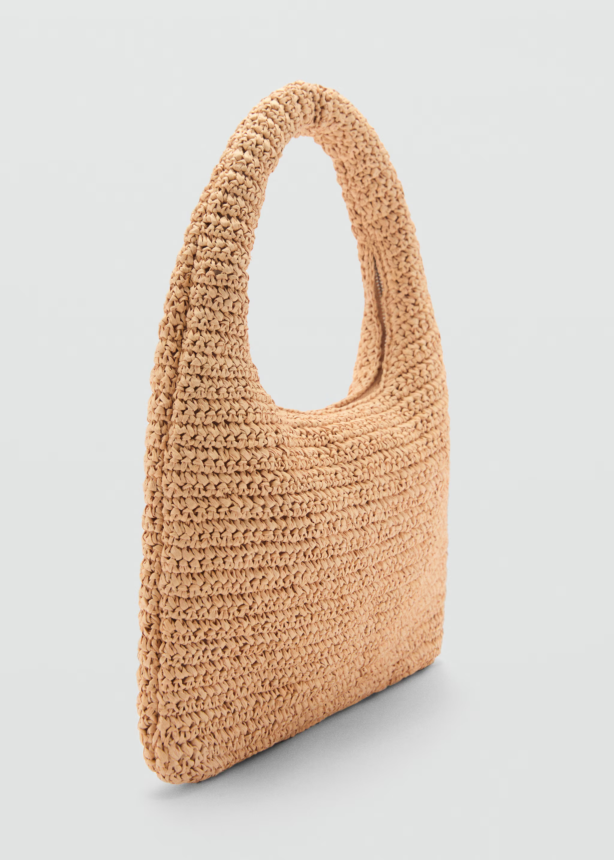 Natural fibre shoulder bag - Woman | MANGO United Kingdom | MANGO (UK)