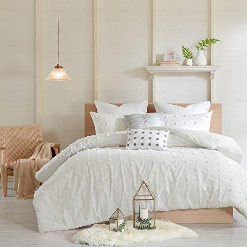 Urban Habitat Cotton Comforter Set-Tufts Pompom Design All Season Bedding, Matching Shams, Decorativ | Amazon (US)