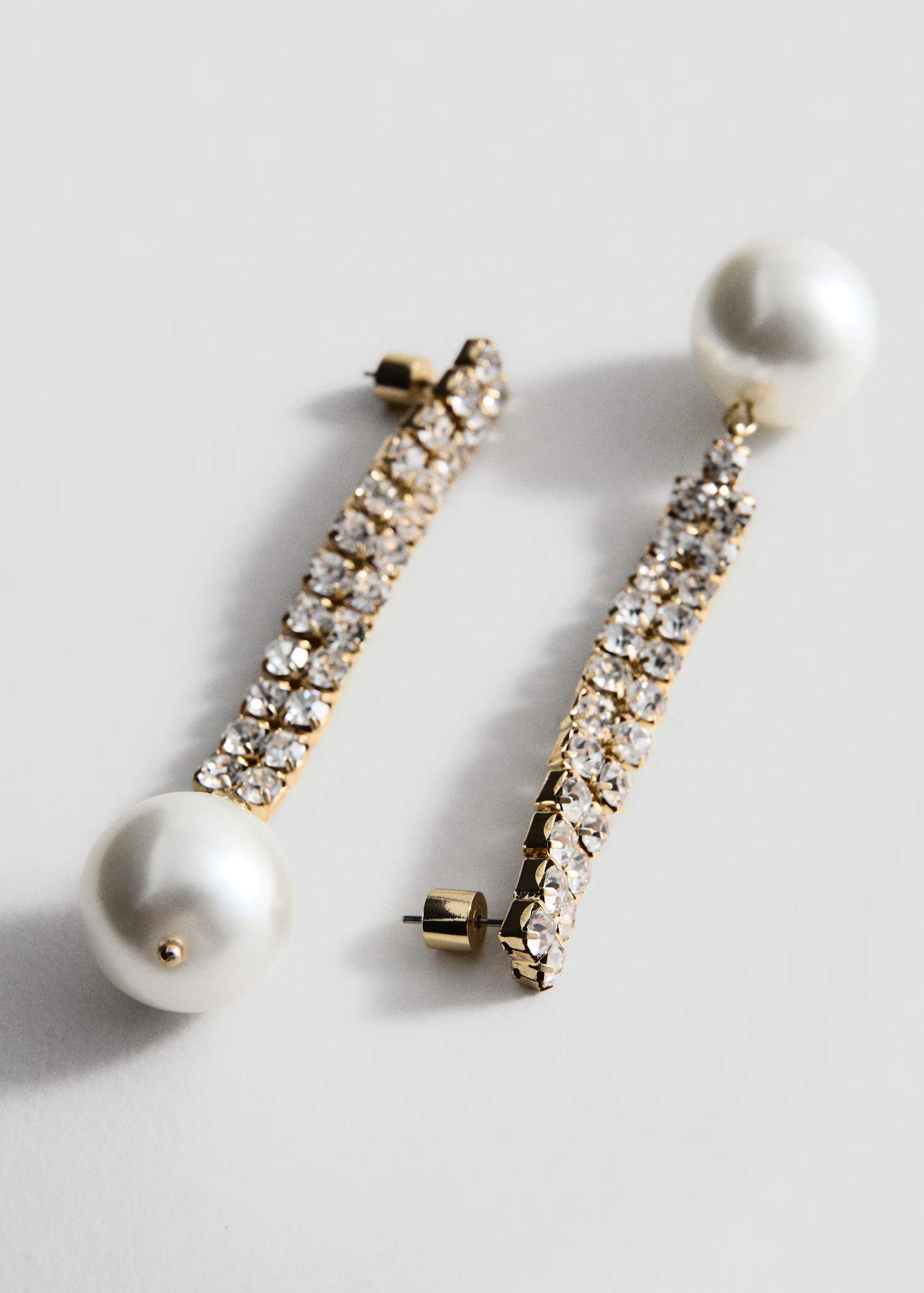 Combined pearl drop earrings | MANGO (UK)