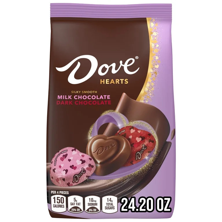 Dove Promises Chocolate Valentines Day Candy Hearts -24.2 oz Bag | Walmart (US)