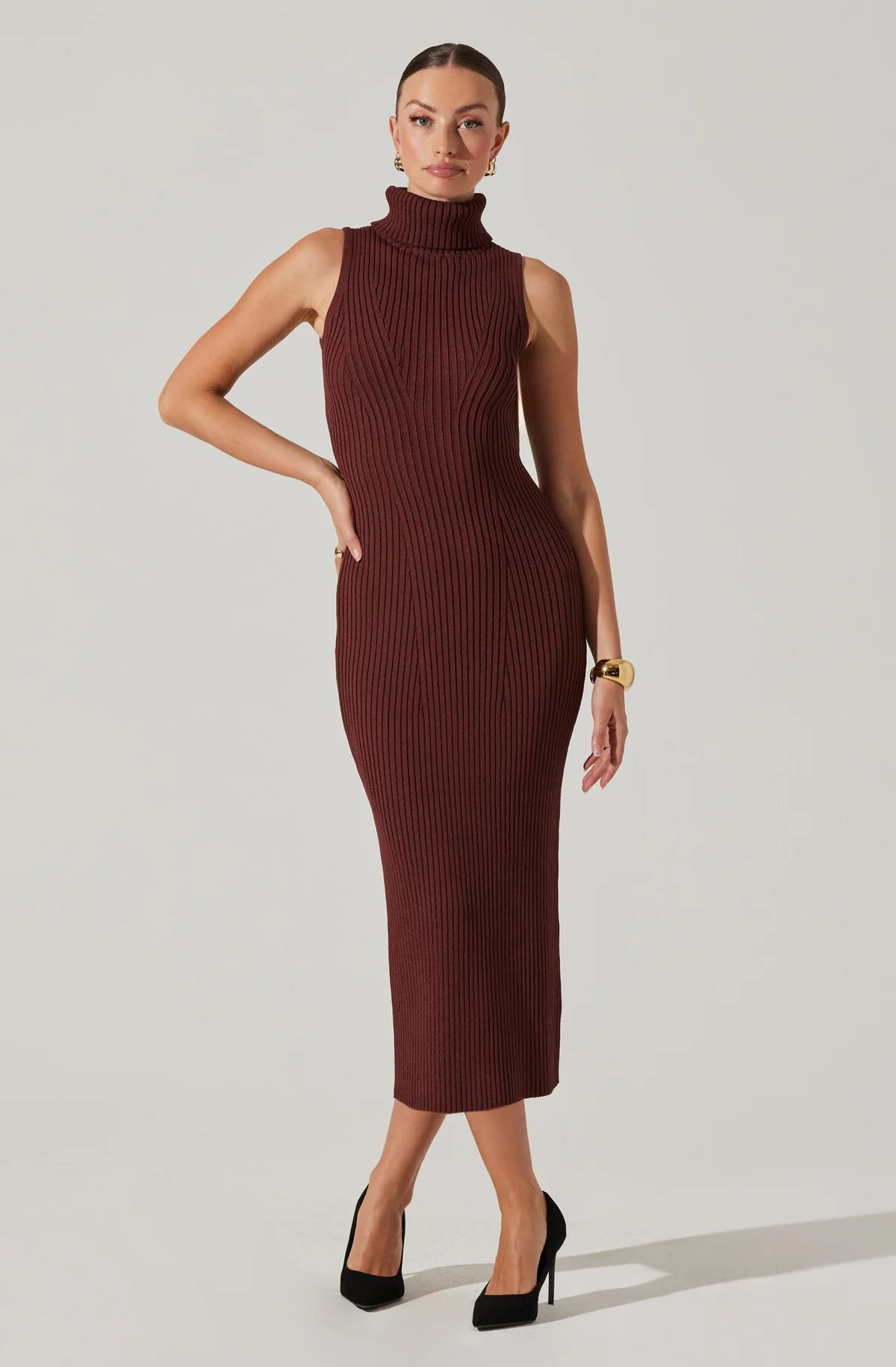 Channary Sleeveless Turtleneck Sweater Dress | ASTR The Label (US)