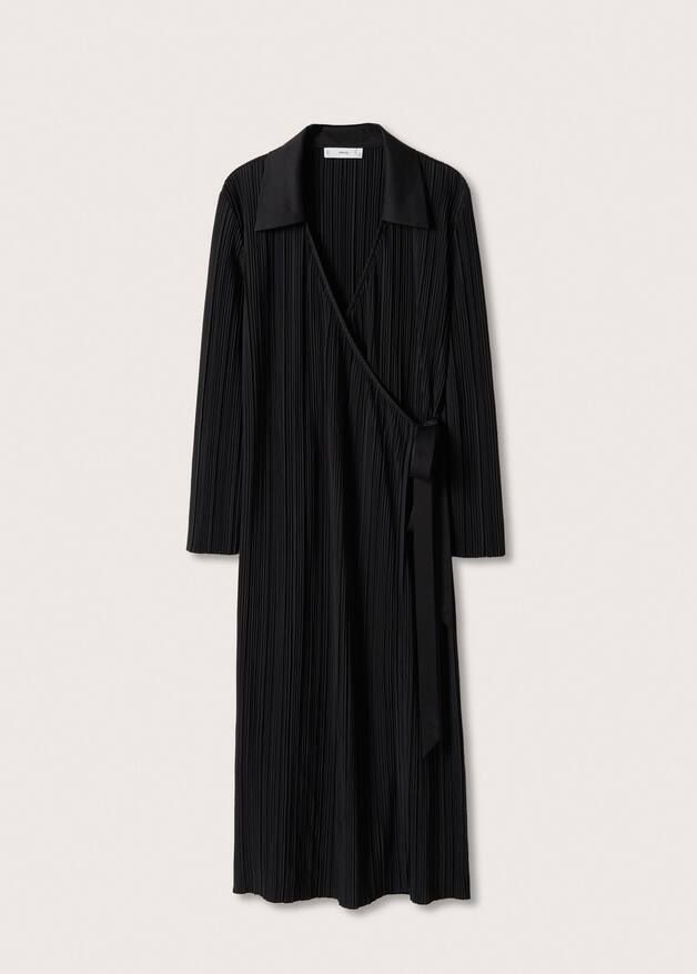 Pleated wrap dress | MANGO (NL)