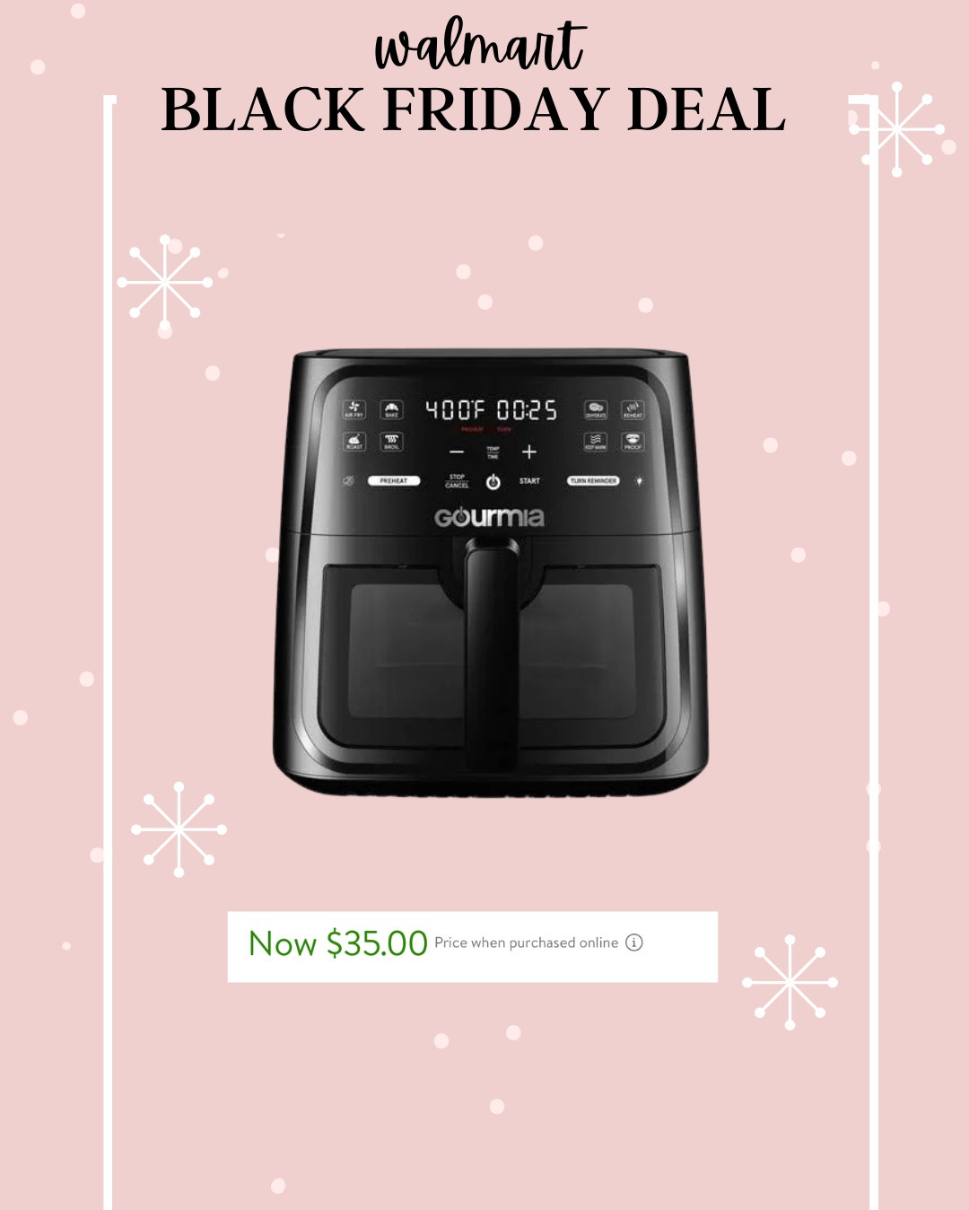 Walmart Black Friday deals, air fryer, Apple Watch, luggage set, coach crossbody, muk Luks sweater boots, air purifier, basketball hoop, hair remover, Dyson air wrap, Samsung frame tv 

#LTKFindsUnder100 #LTKGiftGuide #LTKSaleAlert