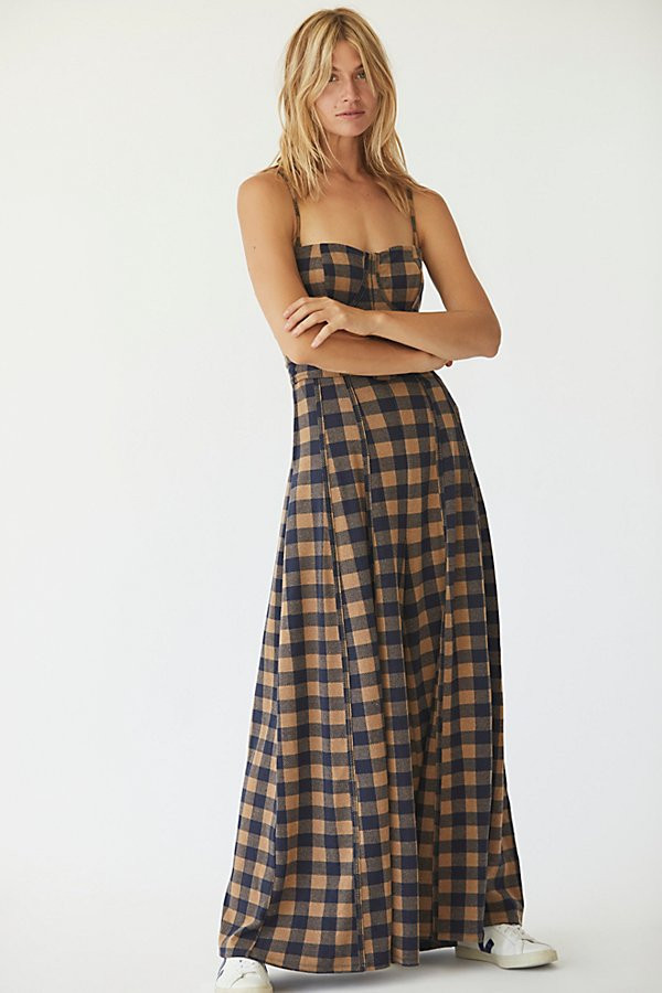 Hold Me Tight Jumpsuit by Free People, Indigo Combo, XS | Free People (Global - UK&FR Excluded)