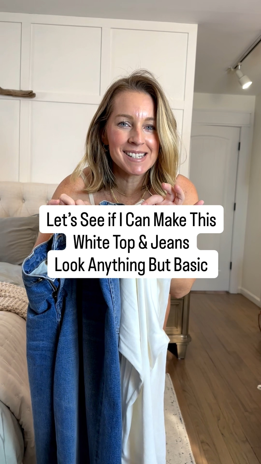 Anything but basic. I love styling a white top and jeans. It’s the perfect outfit formula for any look! Medium top and 29 regular jeans. 😬

#LTKOver40 #LTKootd #LTKgrwm