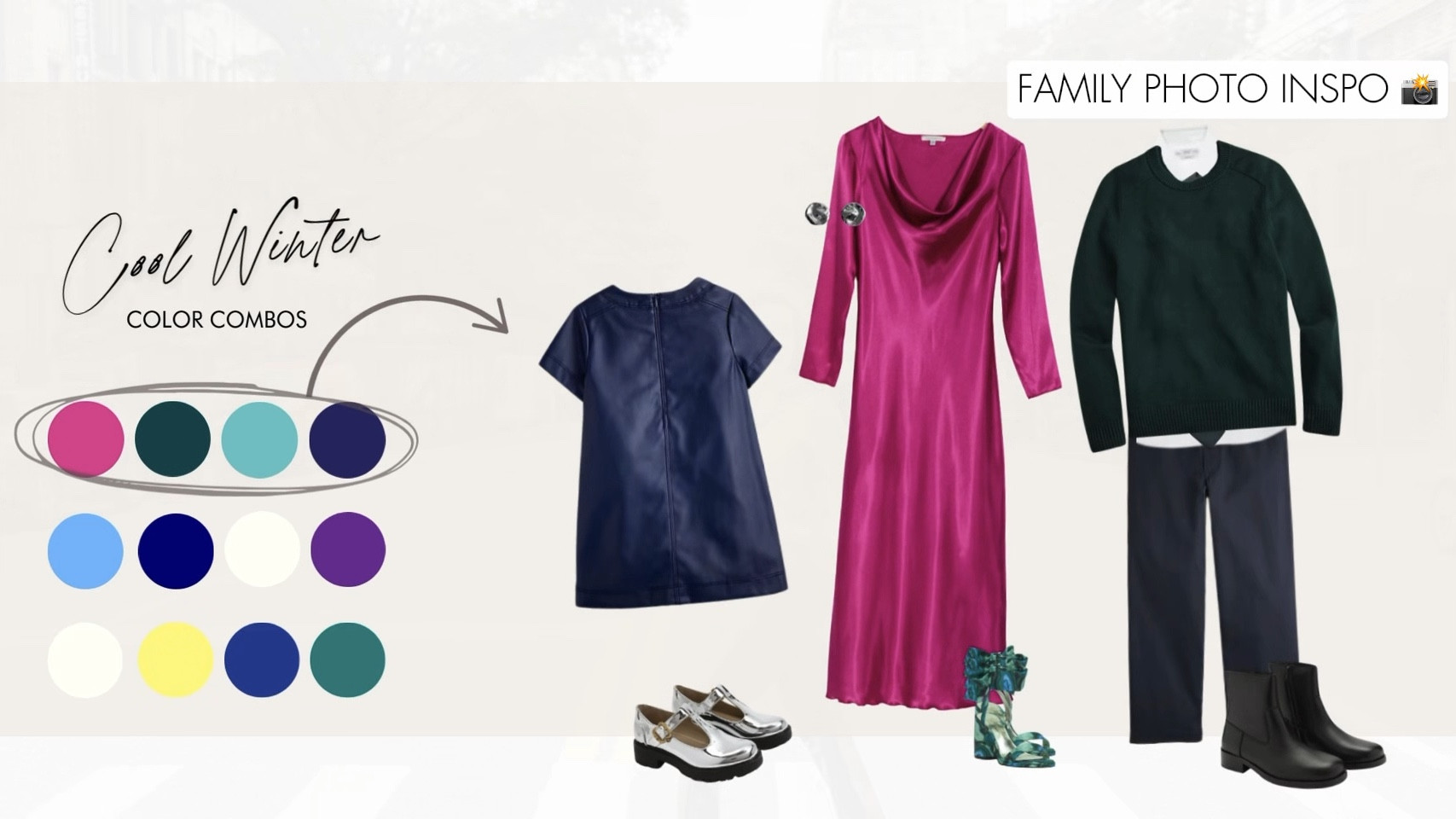 Do you have a vision for this year's family photos yet? Thinking of going simple but far from plain 👀

Add your knockout colors to the mix and watch the magic unfold😍 A satin dress in one of your power colors can do the trick, Cool Winters!

Check out our blog at createdcolorful.com !

#createdcolorful
#coolwinter

#LTKSeasonal #LTKFindsUnder100 #LTKStyleTip