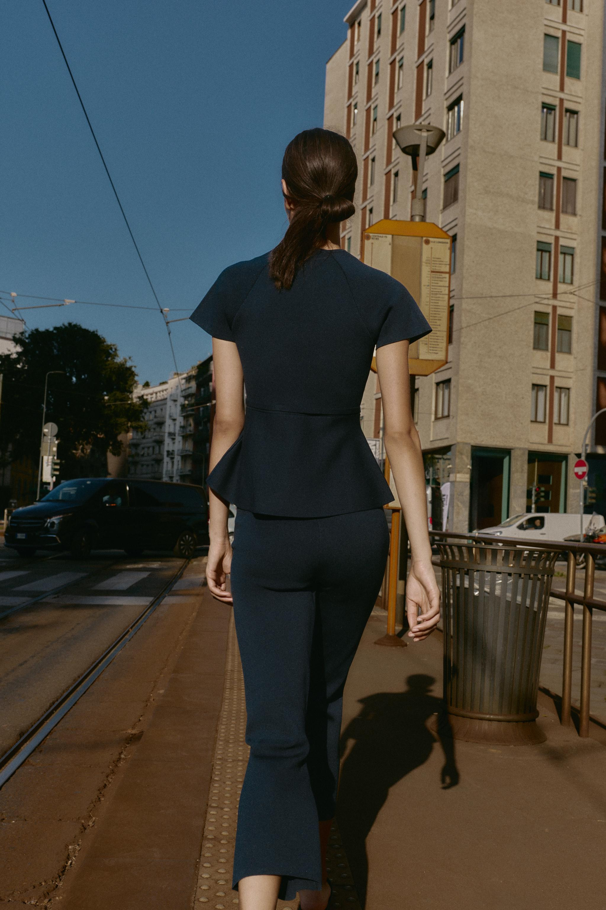 KNIT PEPLUM TOP | Zara US