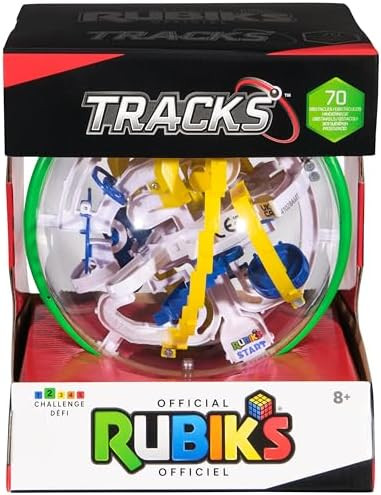 Rubik’s Cube, Rubik’s Tracks 70 3D Gravity Maze & 3D Puzzle Game with 70 Obstacles, Challengi... | Amazon (US)
