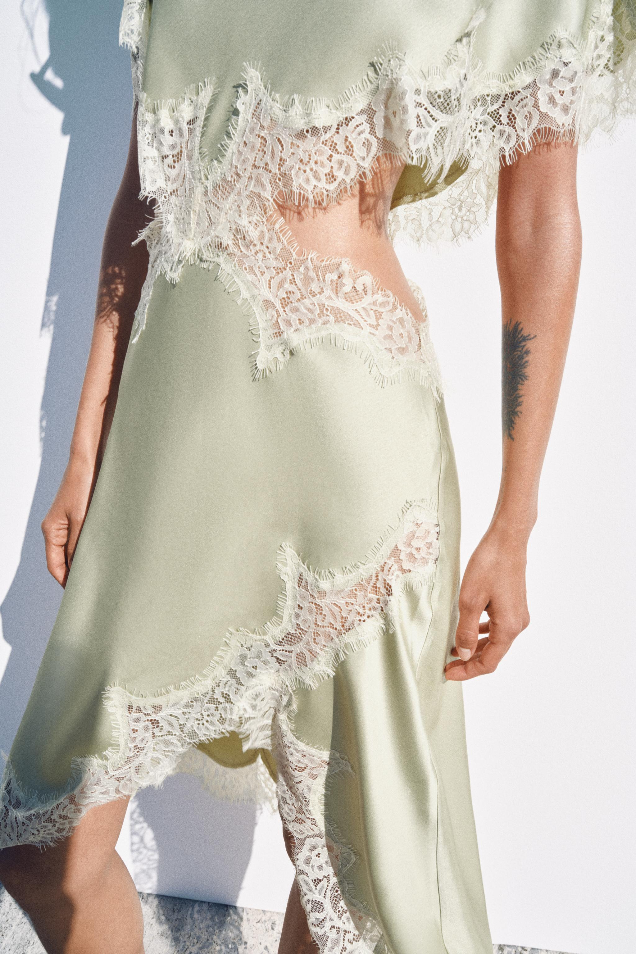 ZW COLLECTION LACE CUT-OUT DRESS | Zara UK