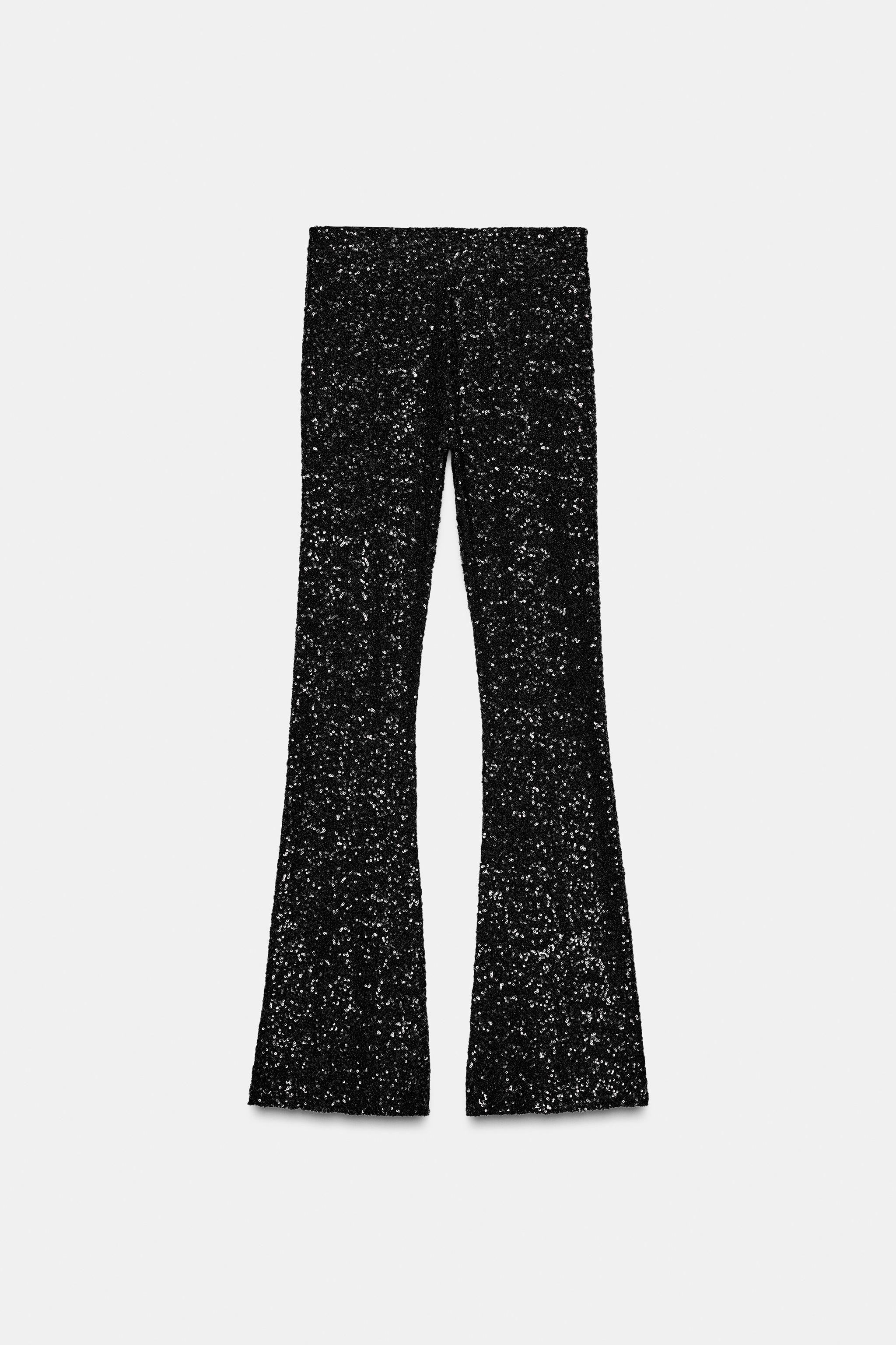 FLARE SEQUIN LEGGINGS | Zara US