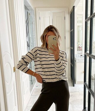 Splendid x Cella Jane Blog Knit Crew Neck Long Sleeve Front Seam Sweater | Dillard's | Dillard's