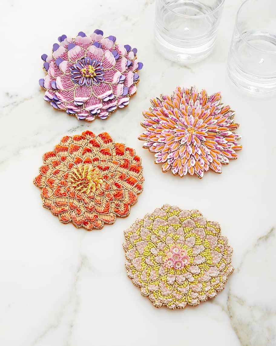 Kim Seybert Dahlia Coasters, Set of 4 | Neiman Marcus