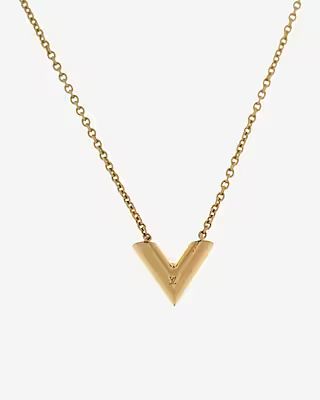 Louis Vuitton Essential V Necklace Authenticated By LXR | Express