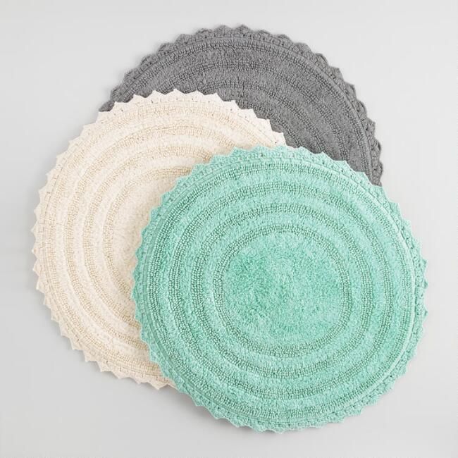 Round Cotton Bath Mat | World Market