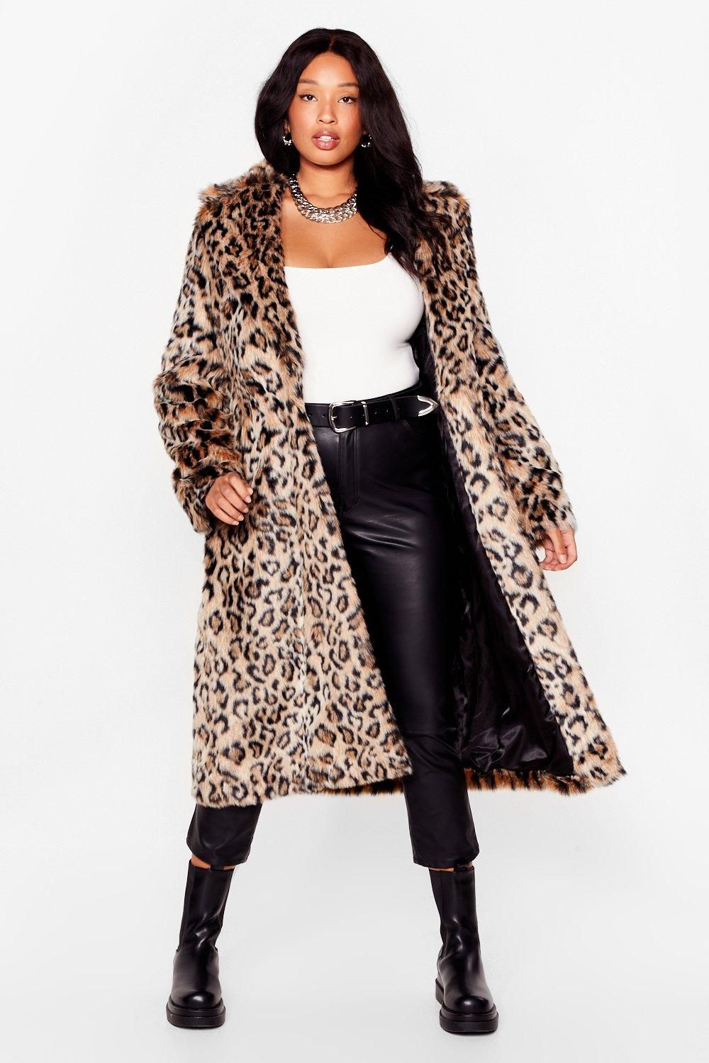 Grrrl Power Plus Leopard Faux Fur Coat | NastyGal (US & CA)