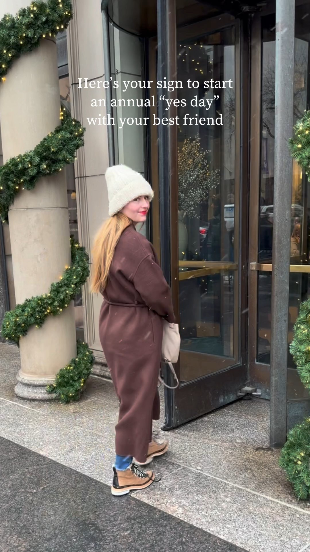 Here’s your sign to have an annual “yes day” with your best friend.

It’s Heidi and I’s third year doing a holiday “yes day” together and it’s becoming one of my favorite traditions! We always head to downtown Chicago and pick a bunch of spots for treats we’ve been dying to try, trinkets we’ve been eyeing, and always, always, always lunch at The Gage 👌🏻

Holiday style, winter outfit, outfit of the day, Chicago, Ralph Lauren, Ralph’s Coffee

#LTKHoliday #LTKSeasonal #LTKstorytime