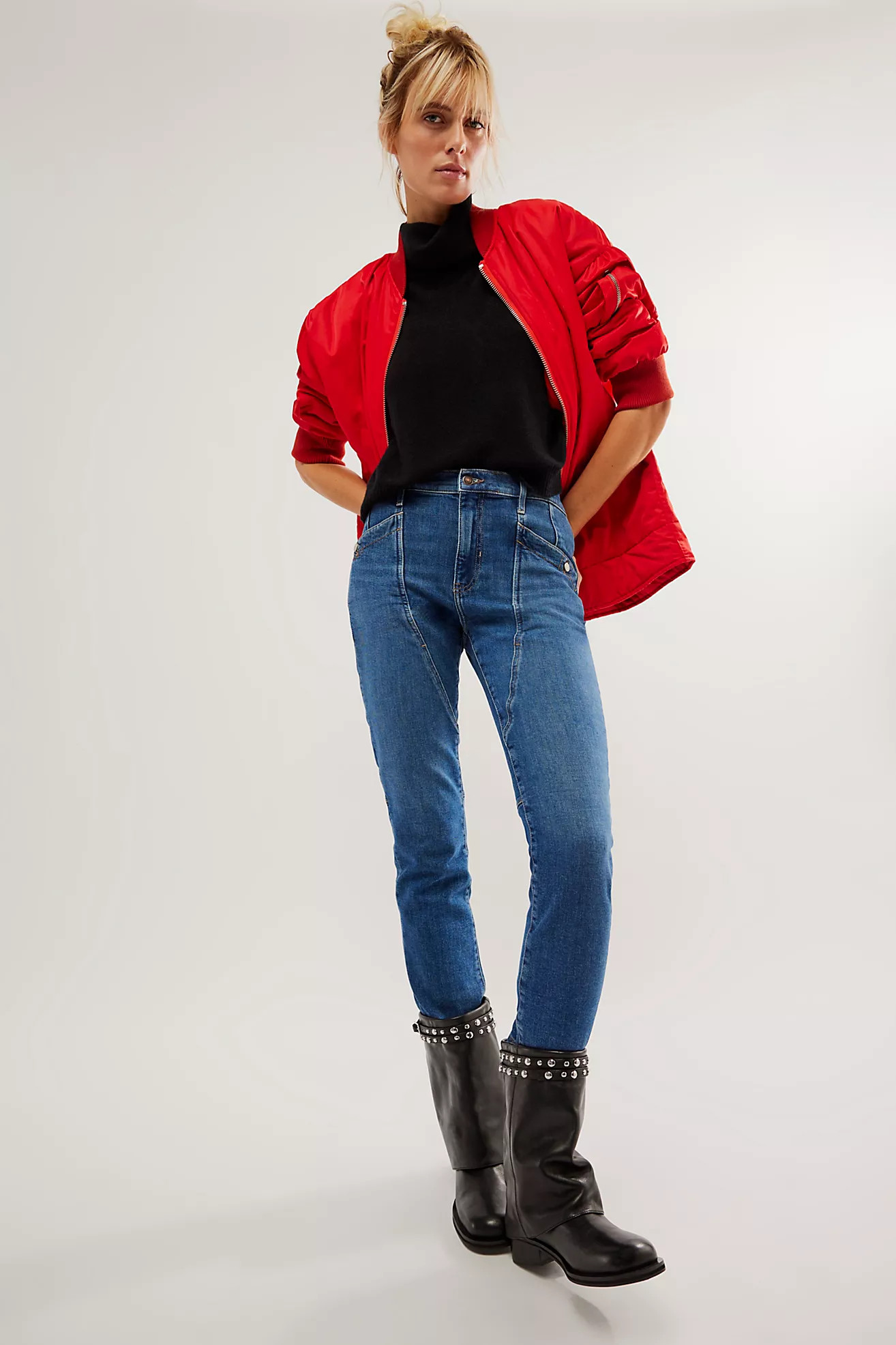 Scorpio Studded Foldover Boots | Free People (Global - UK&FR Excluded)