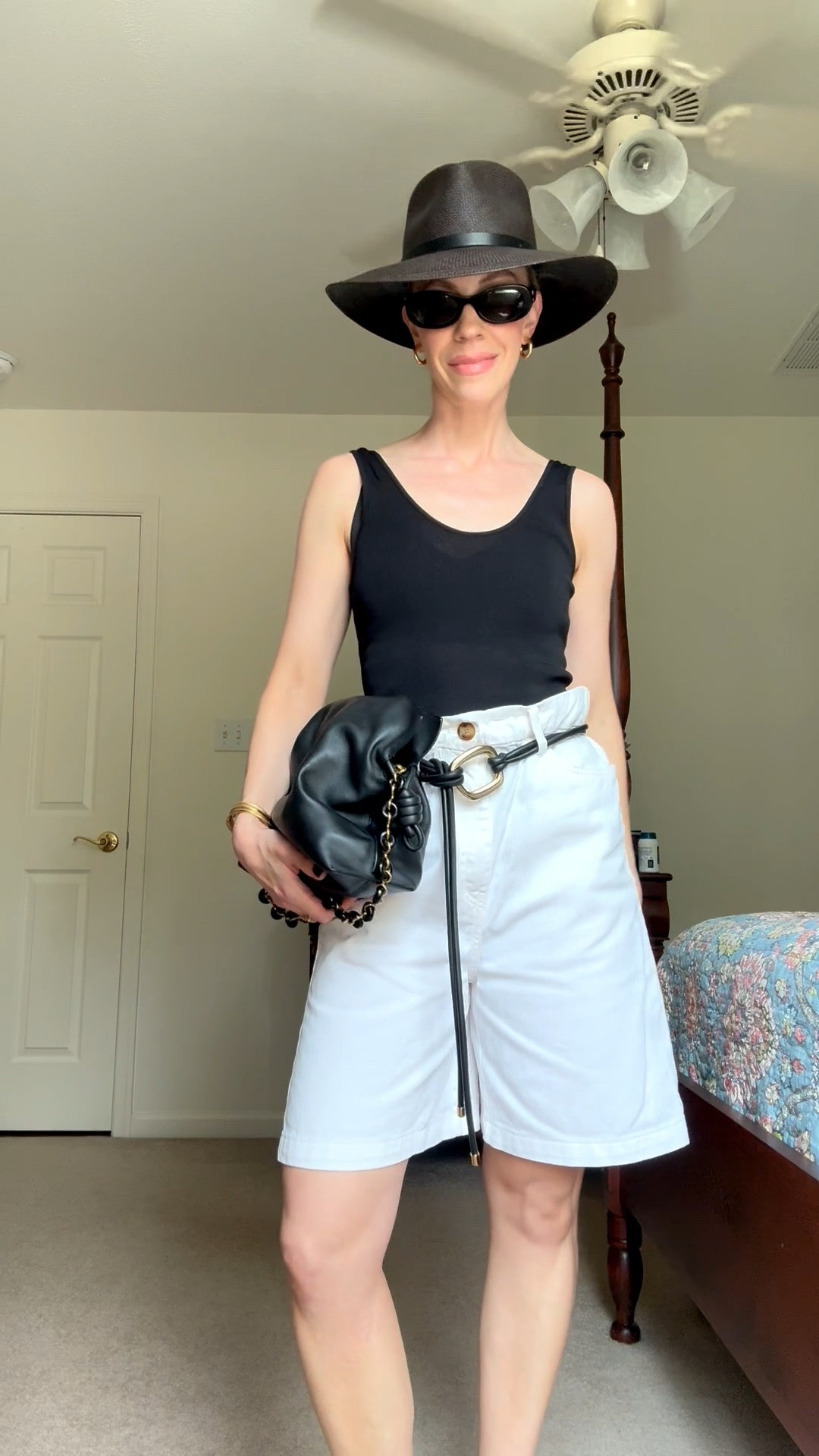 Summer outfit over 40  - these bermuda shorts are under $25! Wearing size 2

#LTKOver40 #LTKgrwm #LTKSeasonal